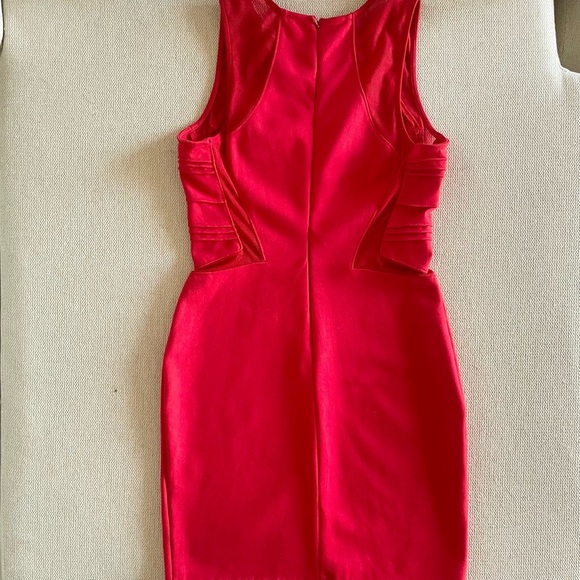 Red Bodycon Cutout Sheath Cocktail Dress Size S - Picture 3 of 11